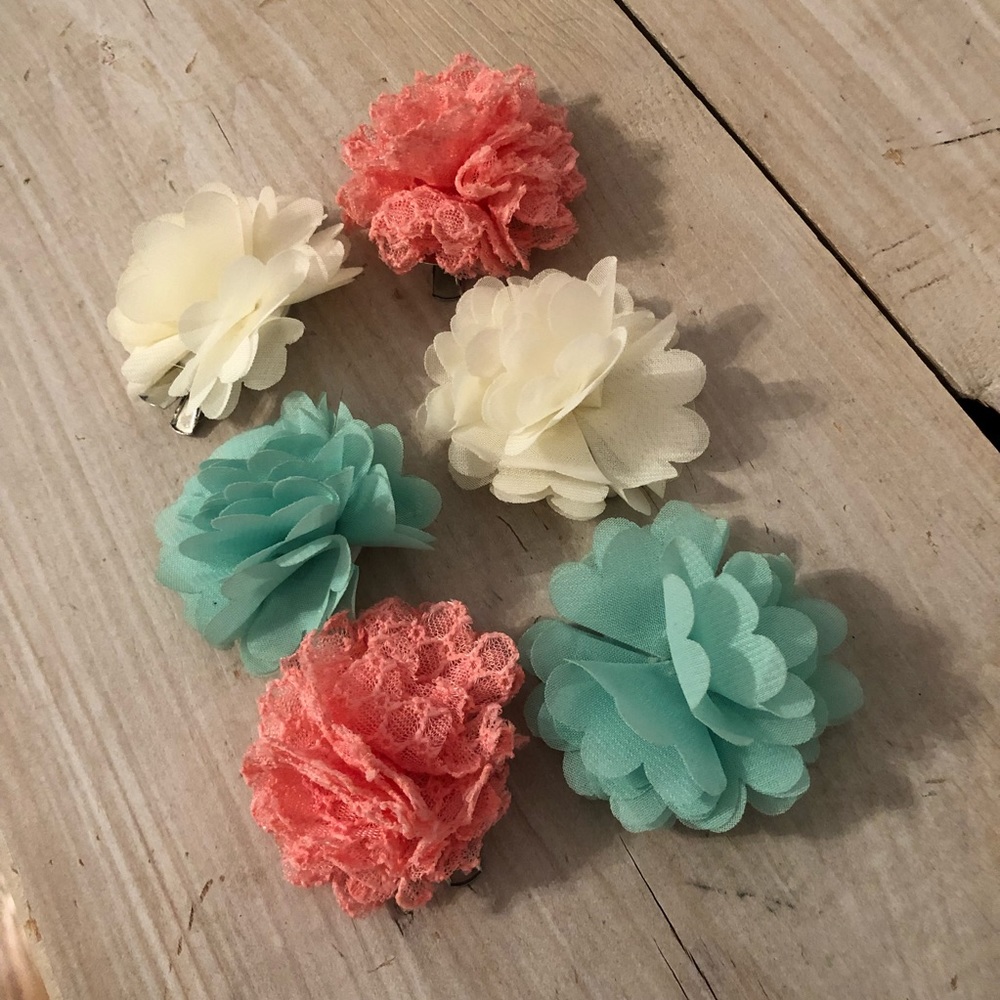 Fabric Vintage Inspired Hair Clips